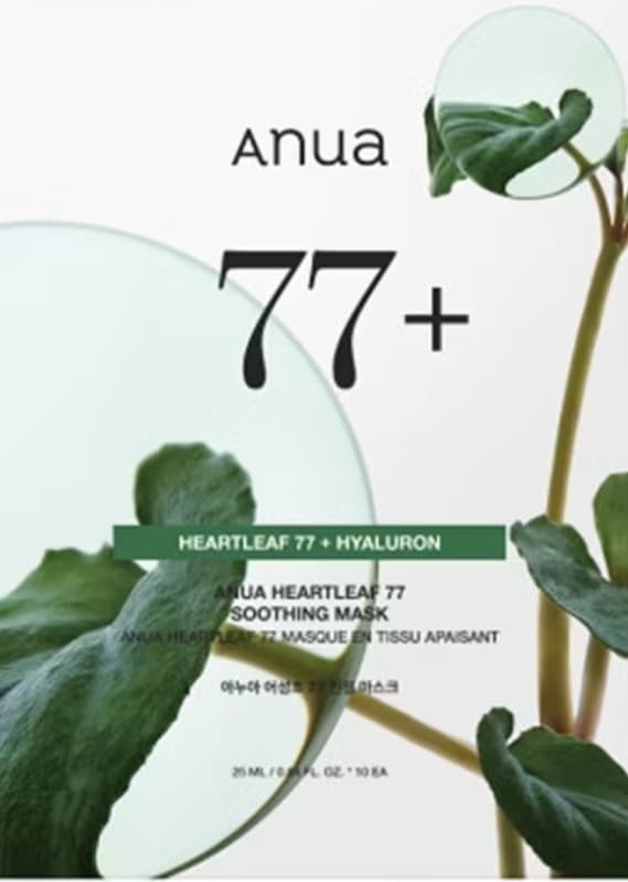 Heartleaf 77 + Hyaluron Soothing Mask